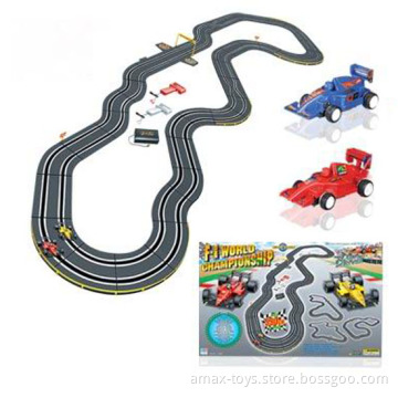 1:43 slot car with track length 585cm, two car racing